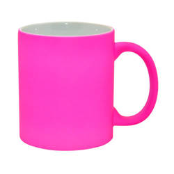  Mug Fluo Color - pink matte Sublimation Thermal Transfer