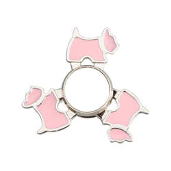 Metal spinner for sublimation - Dog - pink