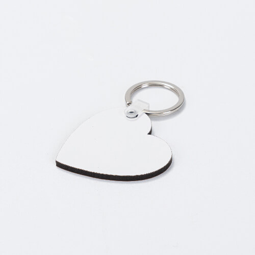 Double Sided MDF Keychain For Sublimation Heart GADGETS KEY RINGS