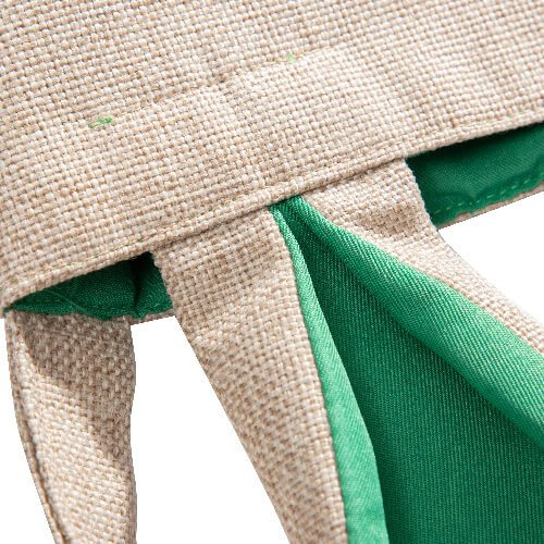 Bolsa De Lino X Cm Para Sublimaci N Asas Verdes Verde