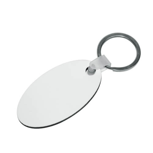 25 x MDF Blank Sublimation Double Sided Oval Keyrings 
