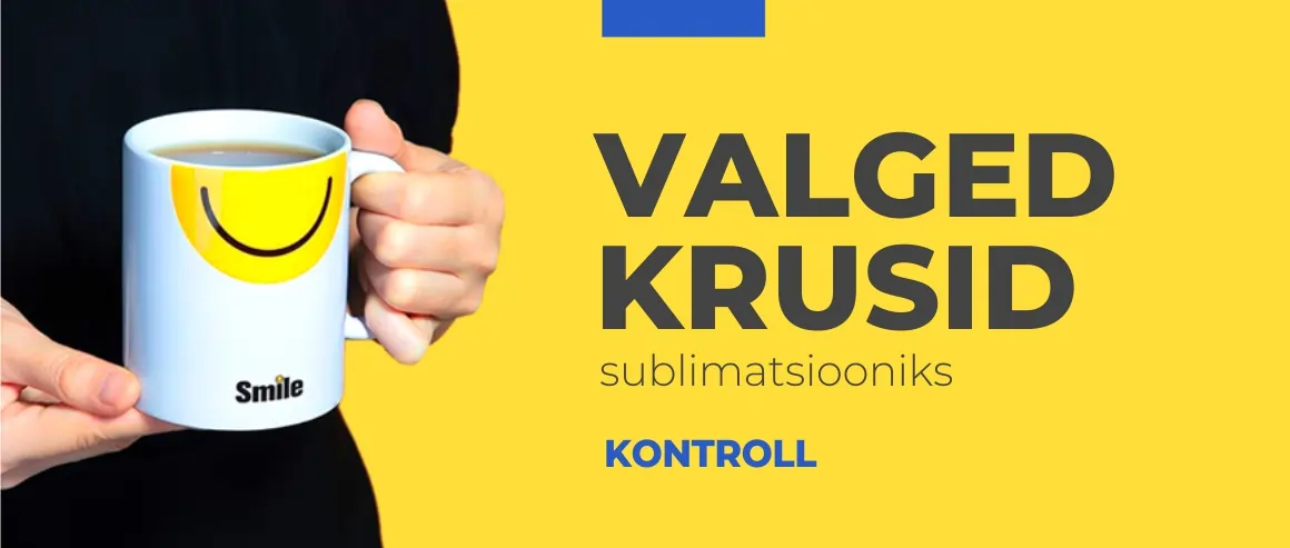 valged sublimatsioonikruusid
