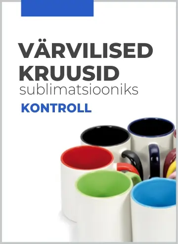 värvilised sublimatsioonikruusid