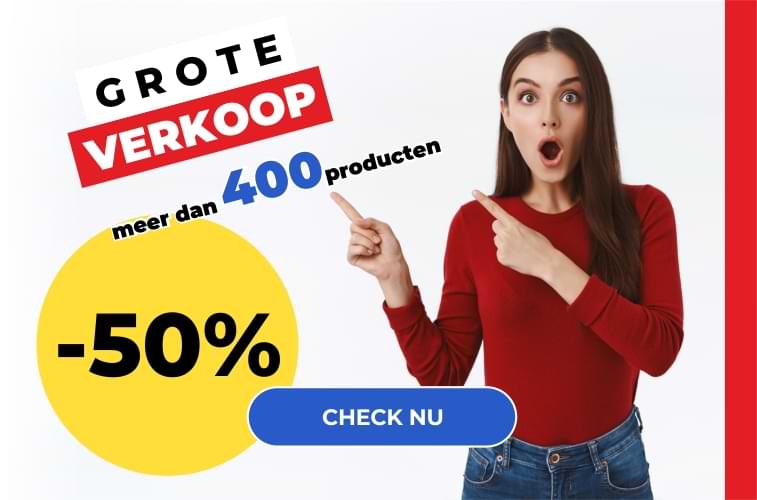GROTE VERKOOP -50%