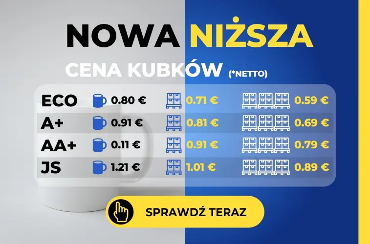 Nowe ceny kubków 2025