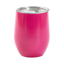 360 ml glühweinbeker voor sublimatie - roze met afsluitbaar drinkgat