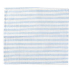 Canvas tafelmat 45 x 40 cm crème met blauwe strepen voor sublimatie