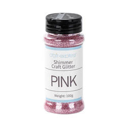 Roze glitter - 100 g