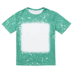 T-Shirt Cotton-Like Bleached Starry Green voor sublimatie