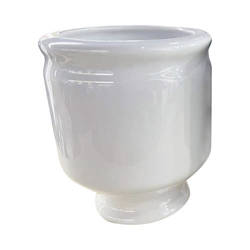 Witte keramische pot voor sublimatie