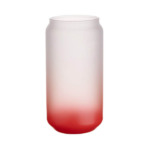 550 ml mat glas voor sublimatie - rood verloop