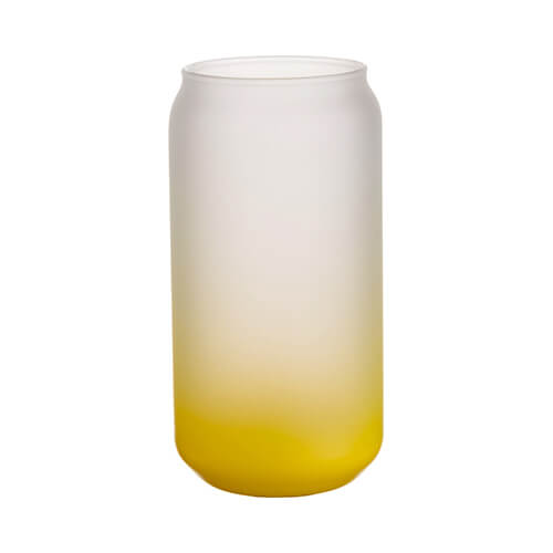550 ml matglas voor sublimatie - geel verloop