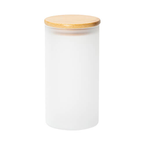 750 ml glazen pot met bamboe deksel voor sublimatie