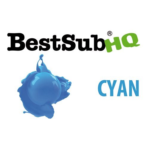 BestSub HQ sublimatie-inkt - Cyan 1000 ml sublimatie thermische overdracht