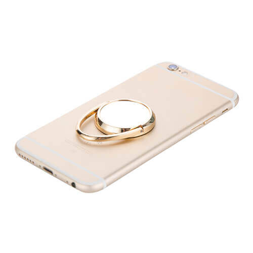 Draaibare smartphone vingerhouder - goud