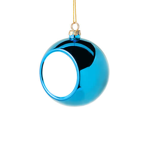 Kerstbal Ø 6 cm voor sublimatie - blauw
