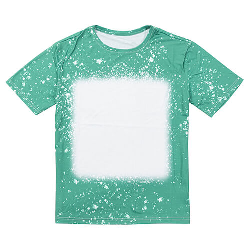 T-Shirt Cotton-Like Bleached Starry Green voor sublimatie