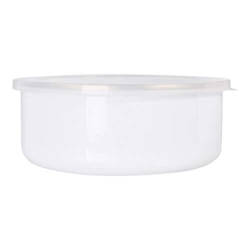 1200 ml enamelled bowl with lid for sublimation printing