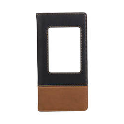 18,5 x 9,5 x 1,5 cm leather wallet for thermo-transfer printing