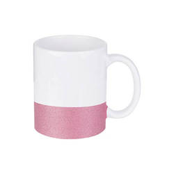 330 ml mug with a glitter strap for sublimation printing - pink