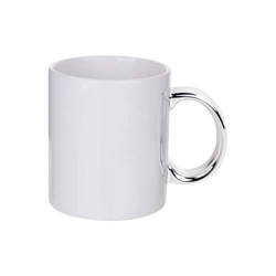 330 ml mug with silver handle for sublimation printing