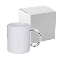 Happy Birthday Mug Sublimation Design With 1 Photo Silver Mug