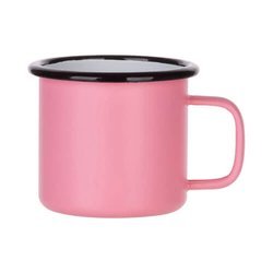 360 ml enamel mug for sublimation - pink matt