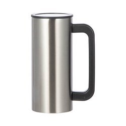 360 ml mug with a plastic sublimation handle - silver