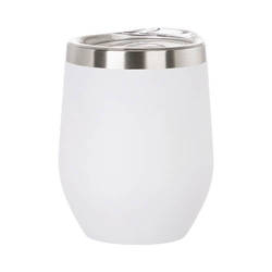 360 ml stainless steel wine mug for sublimation - matt white