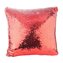 40 x 40 cm pillowcase with two colour of sequins for sublimation printing – red