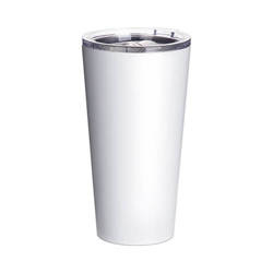 Stainless Steel Tall Cup w/ Handle(12oz/360ml,Sublimation Blank,White)