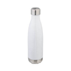 500 ml bottle for sublimation - white with a silver bottom
