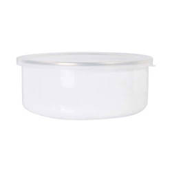 900 ml enamelled bowl with lid for sublimation printing