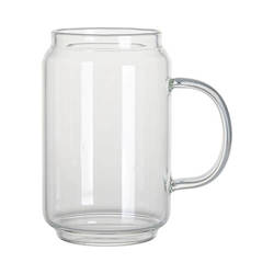 A 500 ml glass with a handle for sublimation