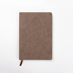 A5 notebook with leather cover for sublimation - gray
