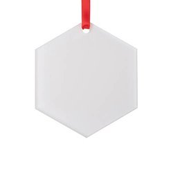 Acrylic pendant for sublimation - hexagon