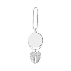 Angel Wings car pendant for sublimation - silver