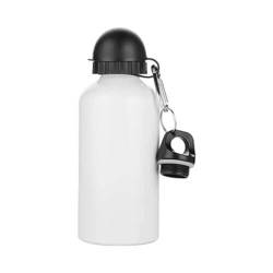Bidon – 500 ml beverage bottle with two lids for sublimation printing - white