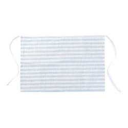 Canvas sublimation apron - cream with blue stripes
