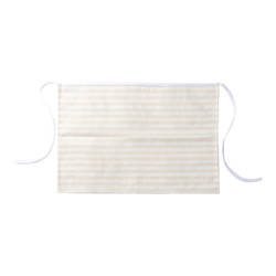Canvas sublimation apron - cream with yellow stripes
