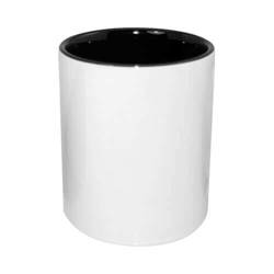 Ceramic pen container with black interior for sublimation printing