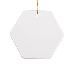 Ceramic pendant for sublimation - hexagon