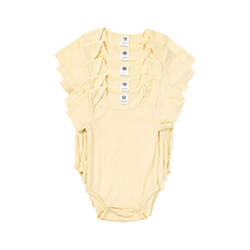 Children's body with short sleeves for sublimation - yellow