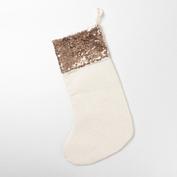 Christmas sock with champagne sequins for sublimation