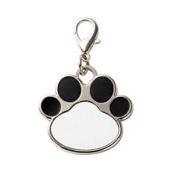 Dog tag for sublimation - black paw