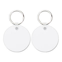 Double-sided MDF keychain for sublimation - circle