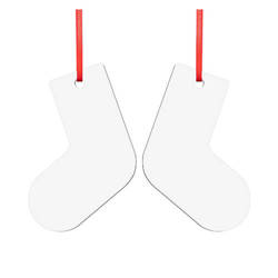 Double-sided MDF pendant for sublimation - sock