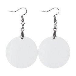 Earrings made of MDF for sublimation - circle