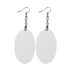 Earrings made of MDF for sublimation - oval