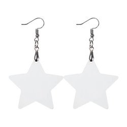 Earrings made of MDF for sublimation - star